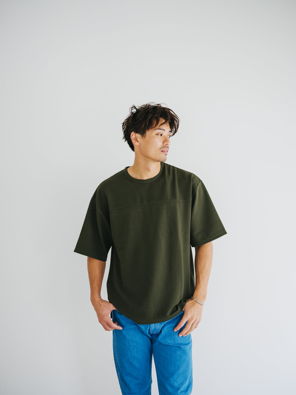 ワッフル編みTEE
