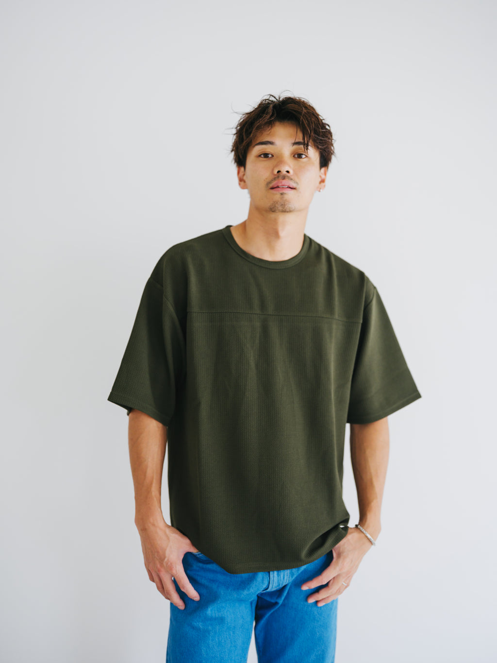 ワッフル編みTEE