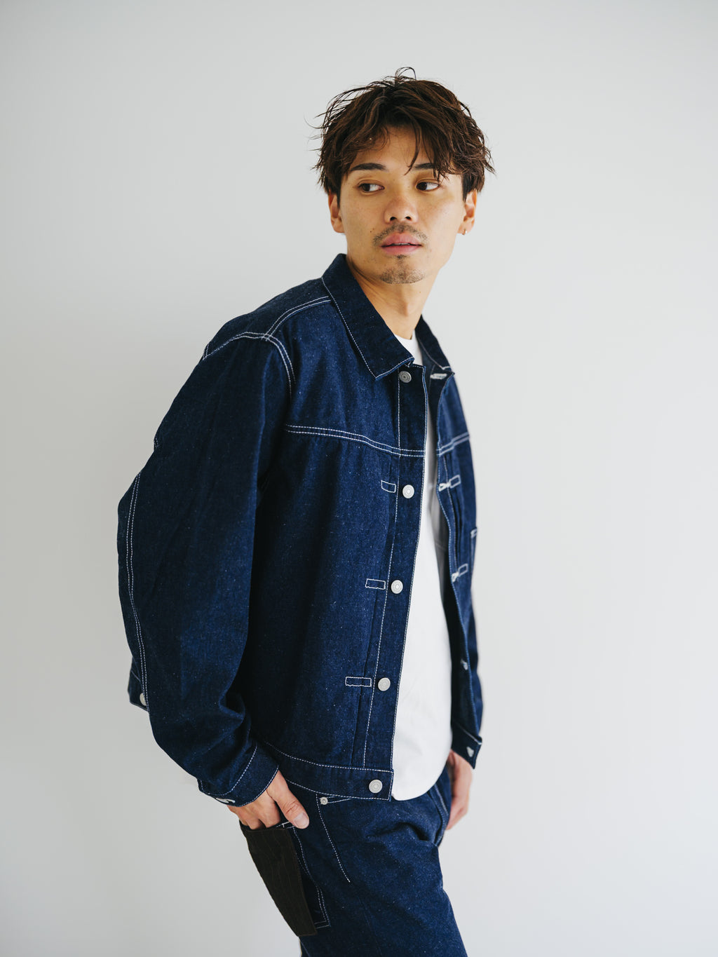 ネップデニムGジャン