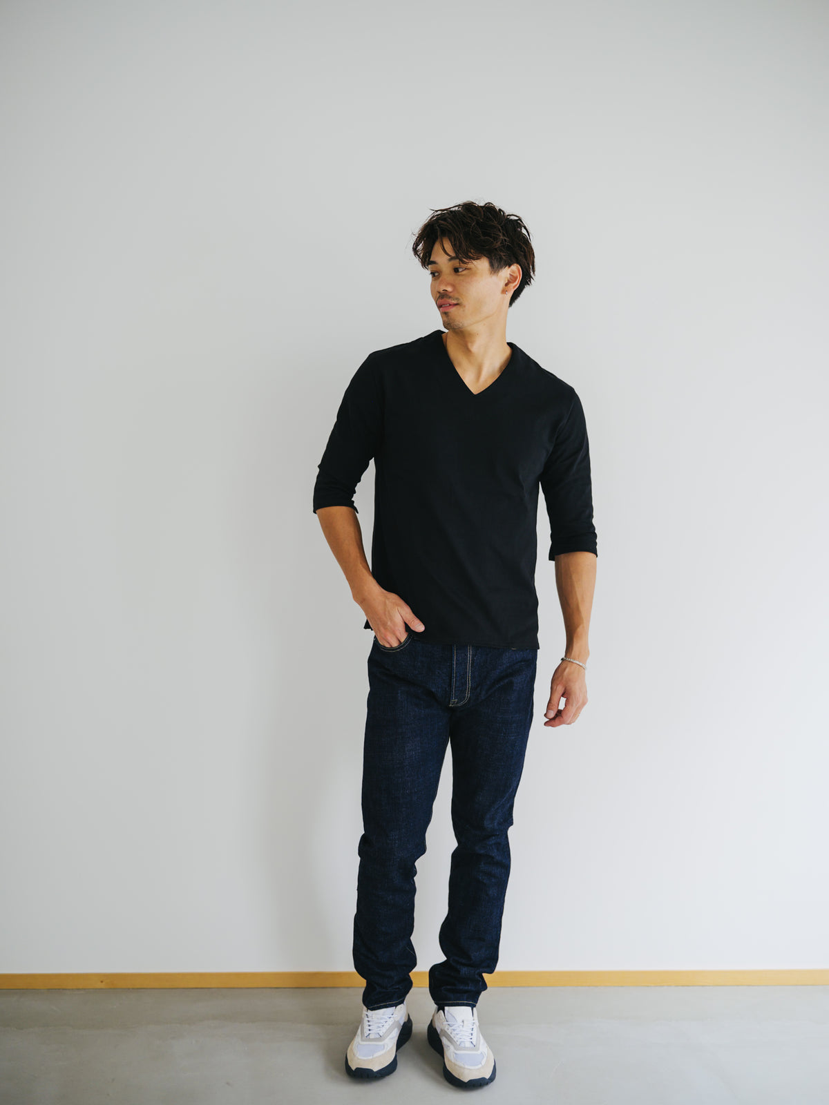 児島セルビッチデニム スリムストレート｜カスタムポケット対応 14oz