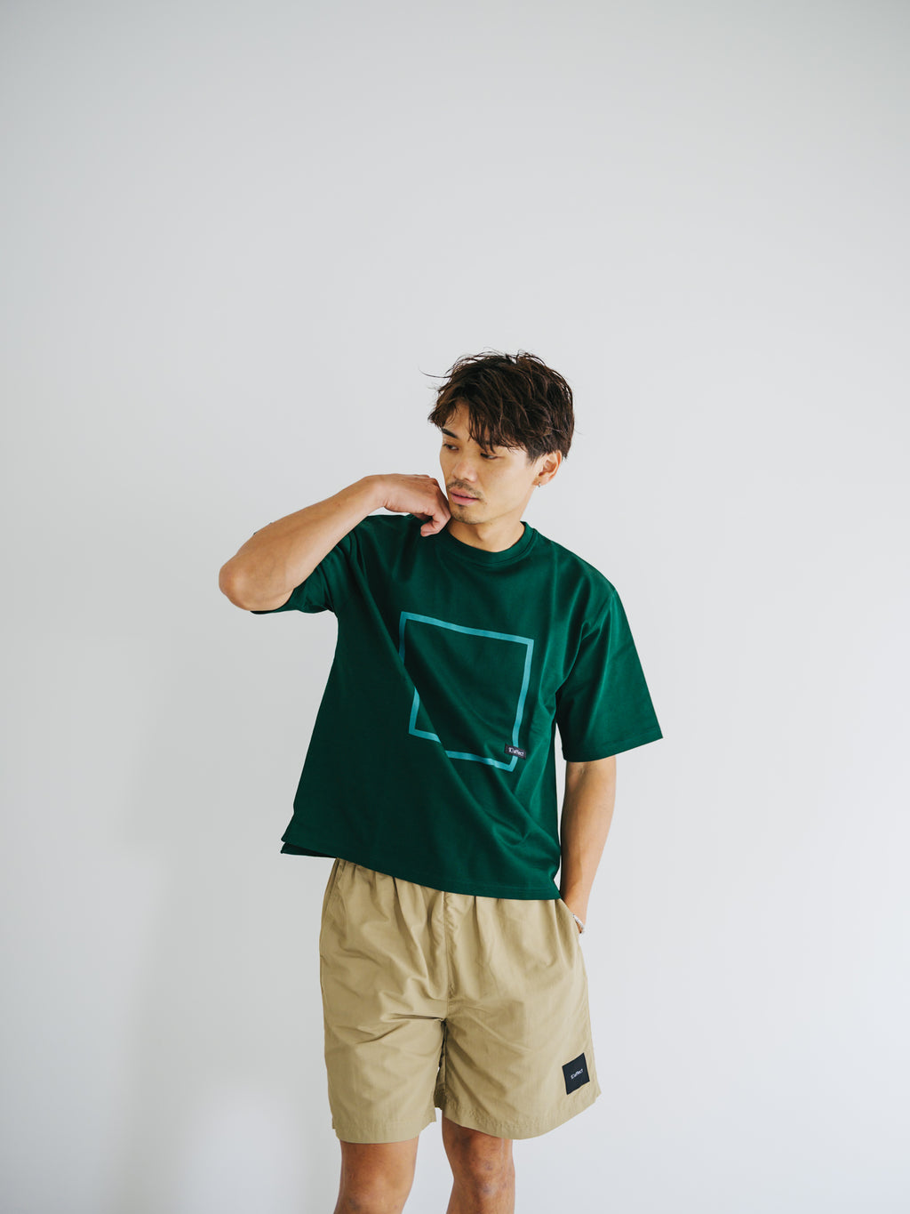 バスク天竺プリントTEE