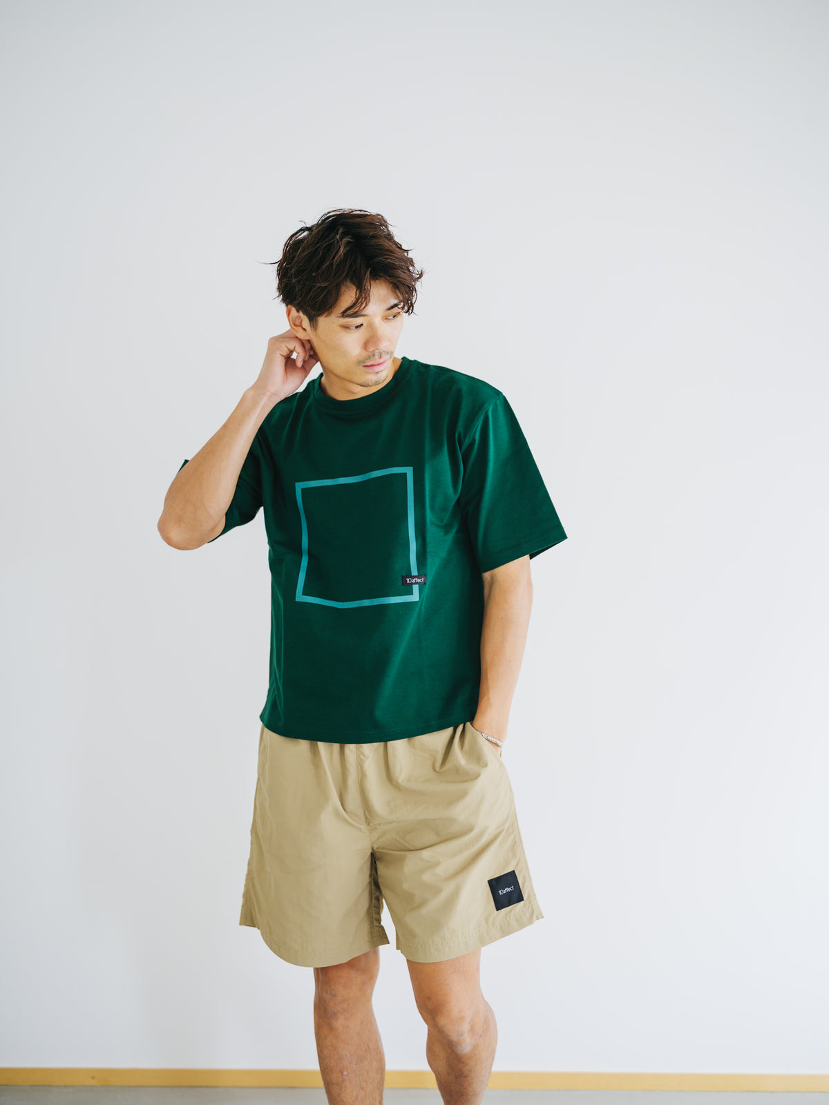 バスク天竺プリントTEE