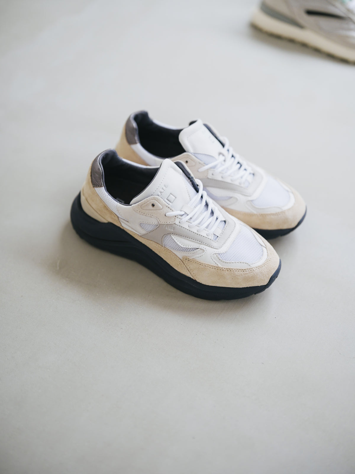 D.A.T.E. FUGA MESH WHITE-BEIGE｜ダッドスニーカー｜10affect 大阪・南堀江
