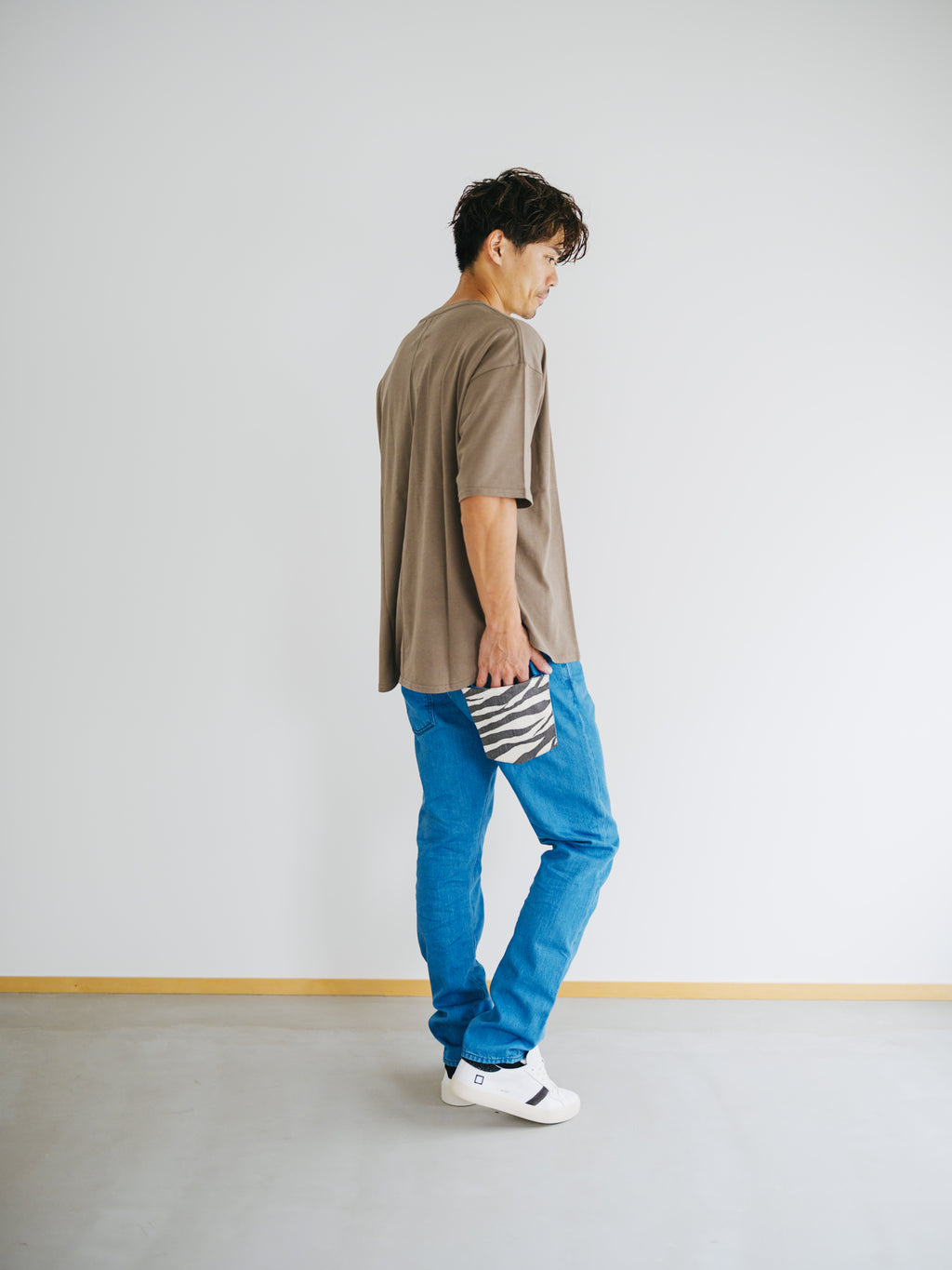 児島ブリーチデニム スリムストレート｜カスタムポケット対応 12oz