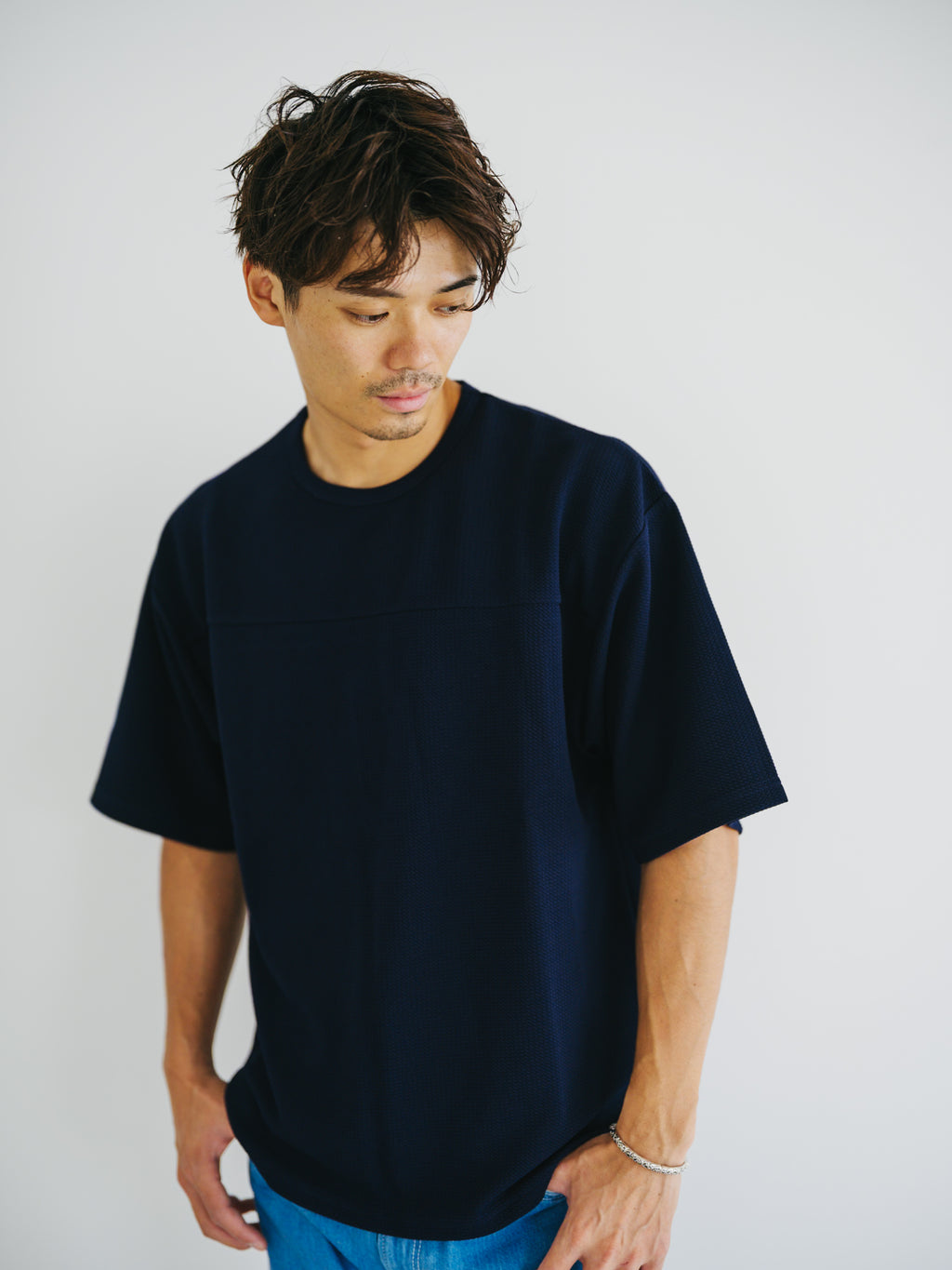 ワッフル編みTEE