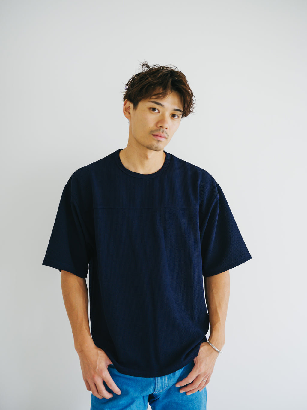 ワッフル編みTEE